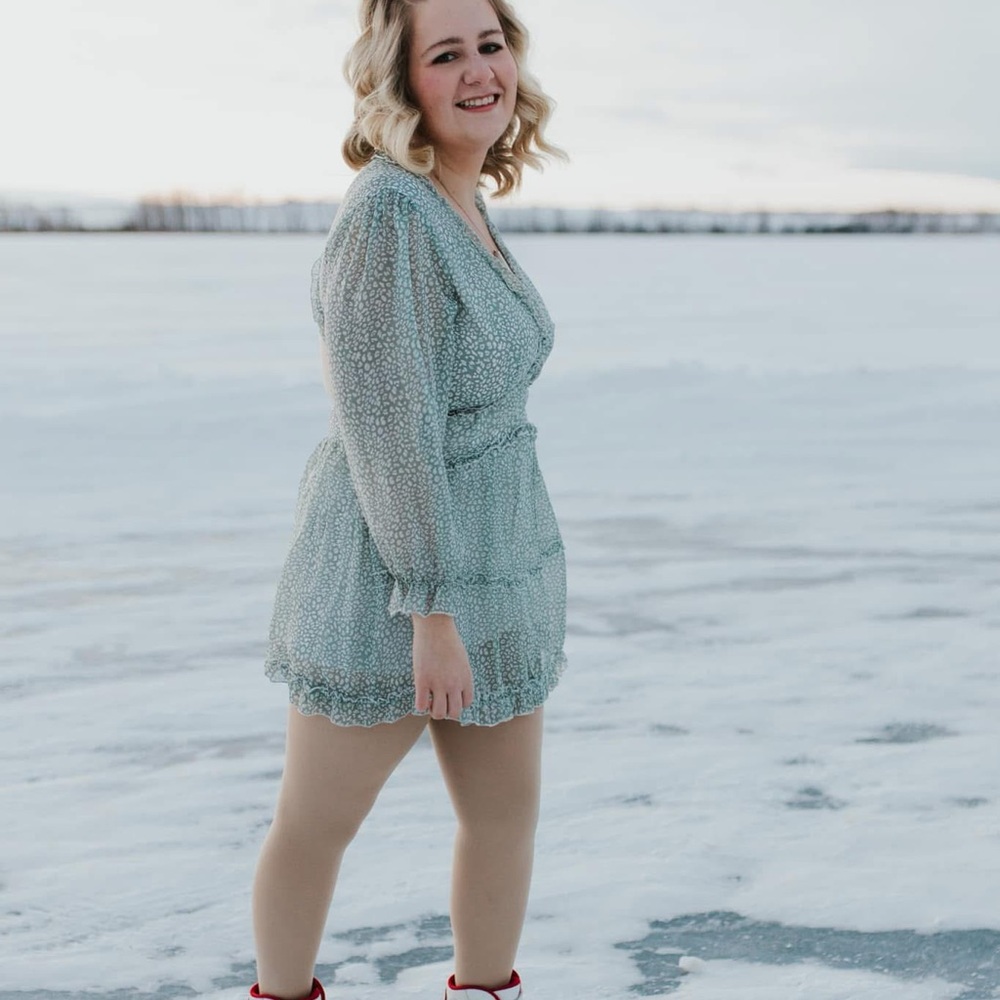 Elegant Mint Green Mini Dress